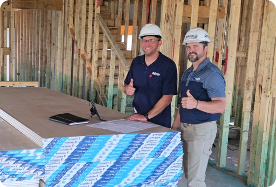 Tempo Club team at a residential job site