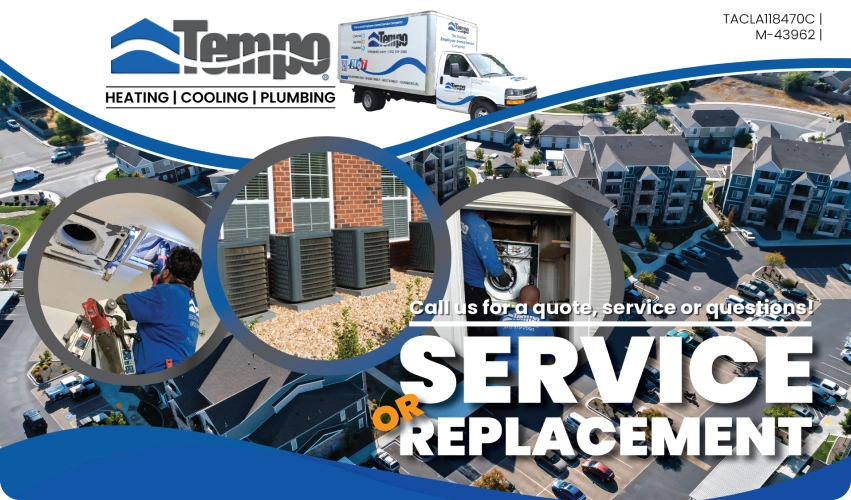 Tempo multifamily HVAC service or replacement